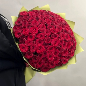 Букет из 101 красной розы (80 см) в Рузе
