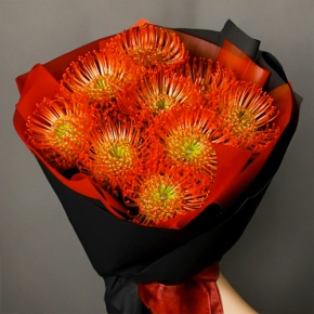 Букет из 9 лейко в Рузе