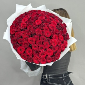 Букет 101 красная роза (60 см) в Рузе