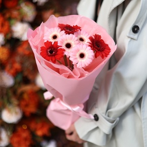 Букет "Ты + я" из гербер мини в Рузе