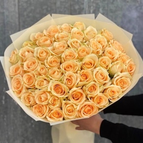 Букет из 51 розы Аваланж (60 см) в Рузе