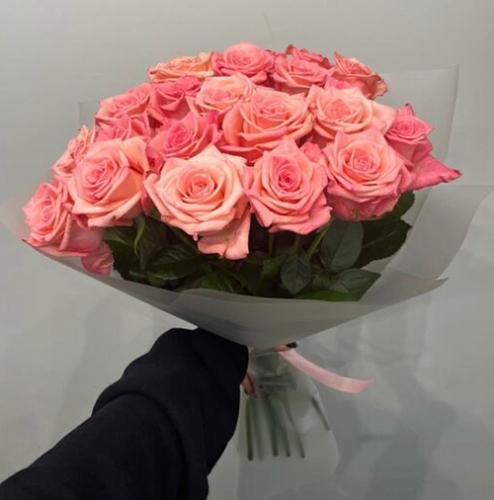 Букет из 21 розовой розы (50 см) в Рузе