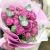 Букет из пионовидных роз Мисти Баблс и эвкалипта в Рузе Букет из пионовидных роз Мисти Баблс и эвкалипта в Рузе