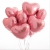 Сердце розовое фольгированный шар с гелием (45 см) в Рузе