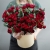 Композиция в шляпной коробке "Амур" из кустовых пионовидных роз в Рузе Композиция в шляпной коробке "Амур" из кустовых пионовидных роз в Рузе