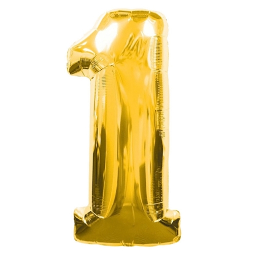 Шар гелиевый цифра 1 (40х102 см) в Рузе