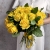 Букет из 25 лимонных роз с рускусом (40 см) в Рузе Букет из 25 лимонных роз с рускусом (40 см) в Рузе