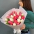 Букет из 25 кораллово-белых тюльпанов в Рузе