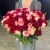 Букет 151 роза красный микс (50 см) в Рузе